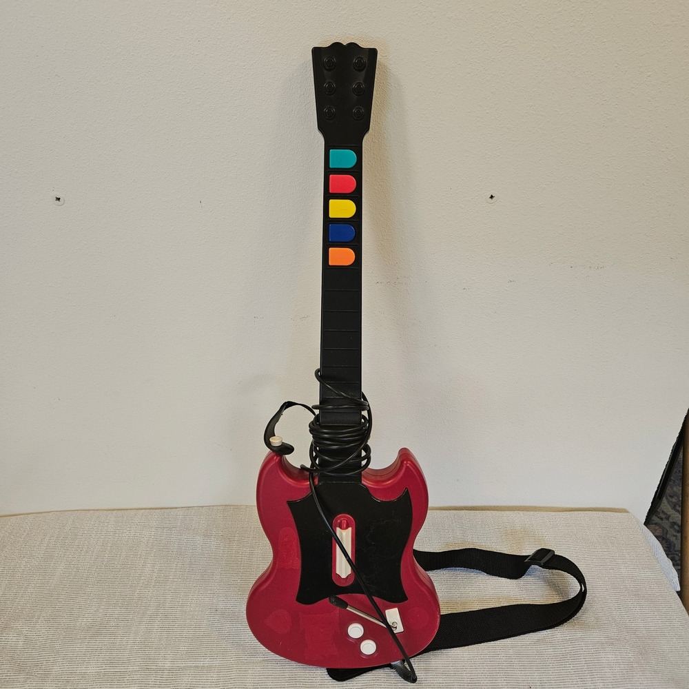 RedOctane Guitar Hero SG Wired Controller PS2 PlayStation 2 Red PSLGH